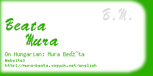 beata mura business card